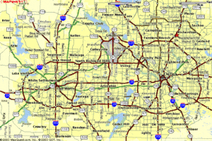 ScanTech Residential Service Area Map Dallas and Fort Worth