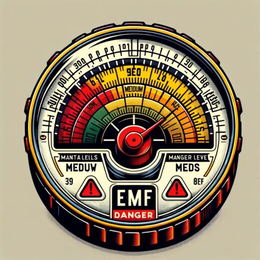 EMF meter used for measuring safety levels